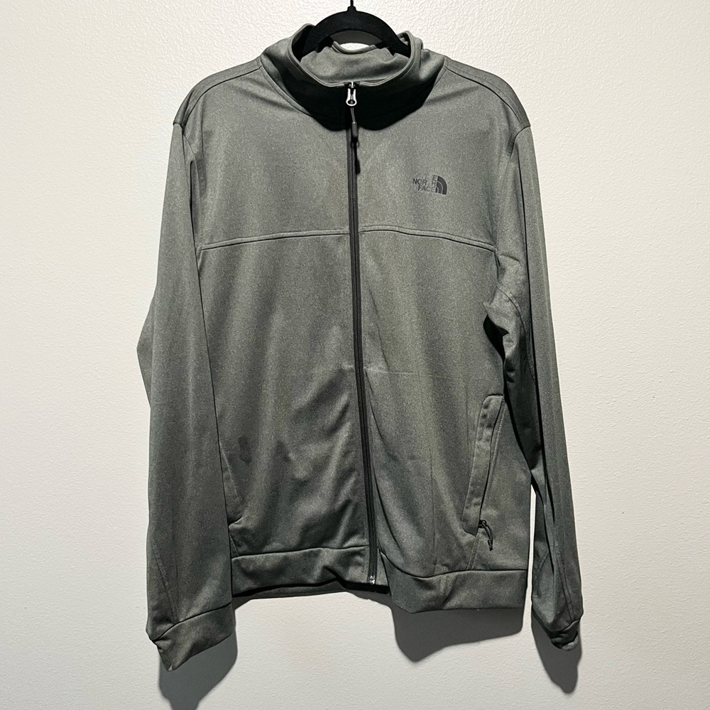THE NORTH FACE-Grey Full Zip Sweatshirt Size L